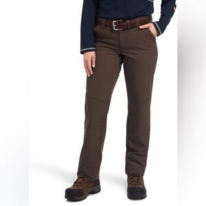 NEW ARIAT Women’s Rebar DuraStretch DriTek Softshell Pants‎ 34R Straight Leg